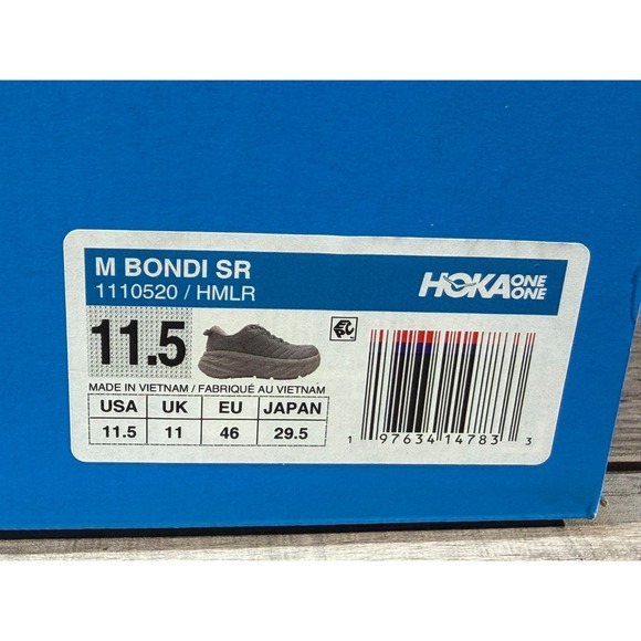 Men\'s‎ Bondi SR Cushioned Leather Slip Resistant Shoe Gray Size 11.5 main image 7